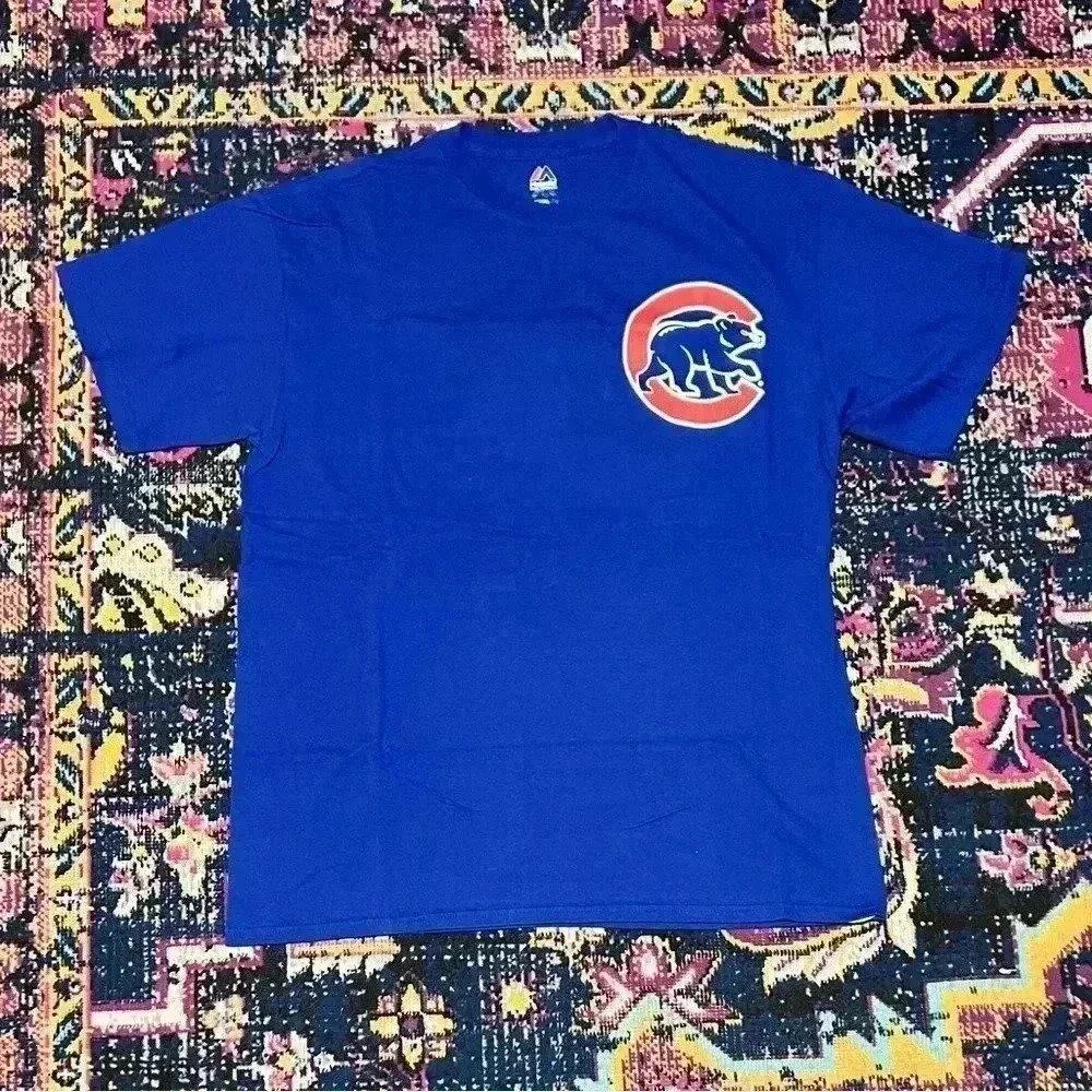 MLB Chicago Cubs Anthony Rizzo #44‎ Mens Size Large L T Shirt Majestic